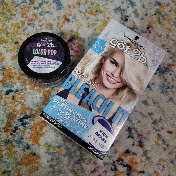 Got 2b Bleach it, and purple hair color - Picture 2 of 2
